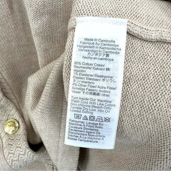 J Crew Cotton cardigan sweater lady jacket in heather khaki Size XL - Picture 5 of 6